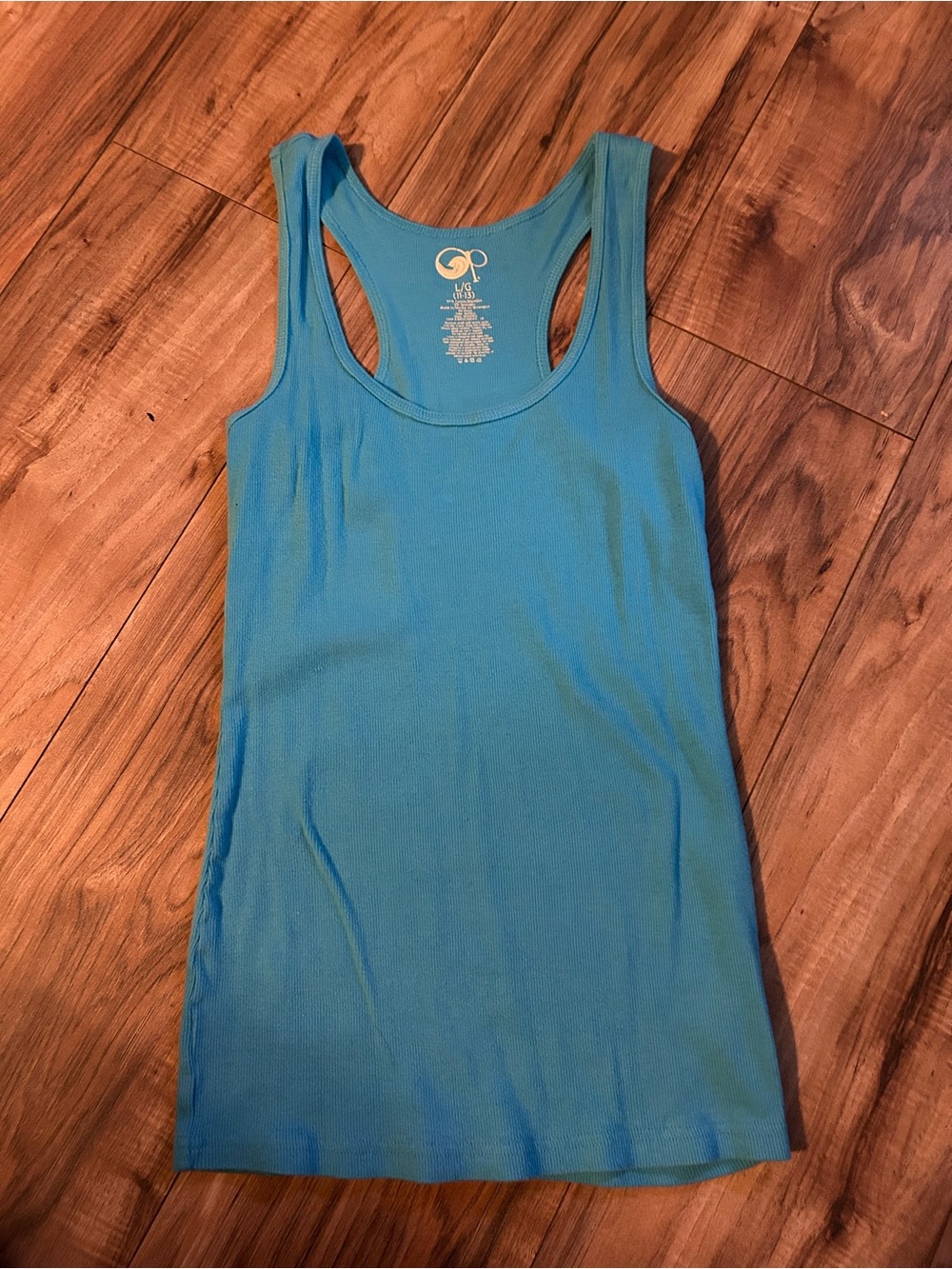 OP Teal Scoop Neck Racerback Tank